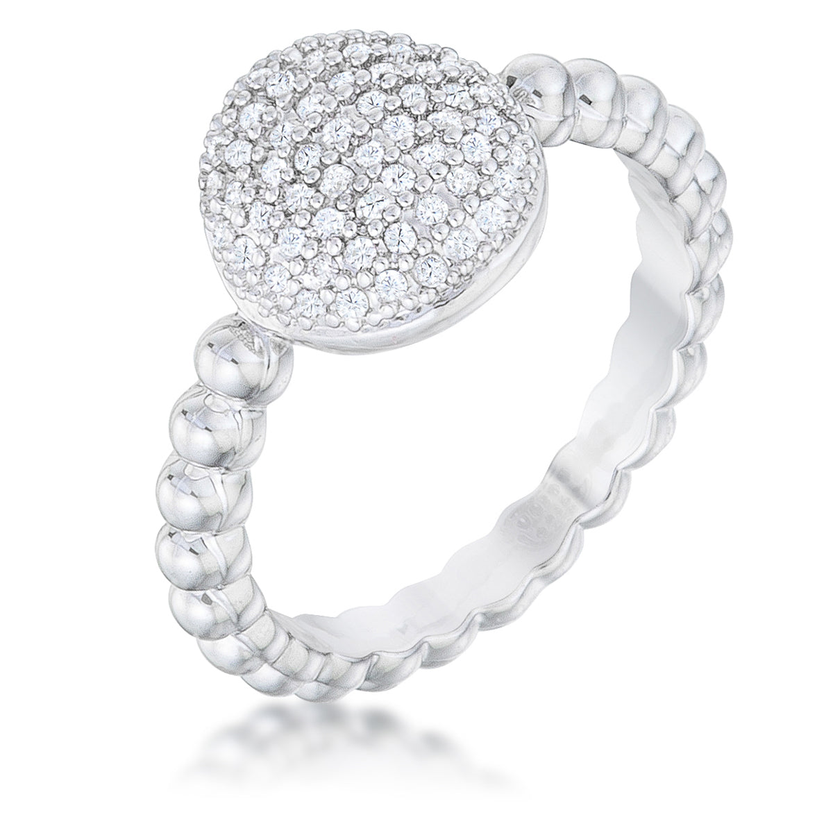 Stunning CZ Rhodium Ring - The Best Accessory