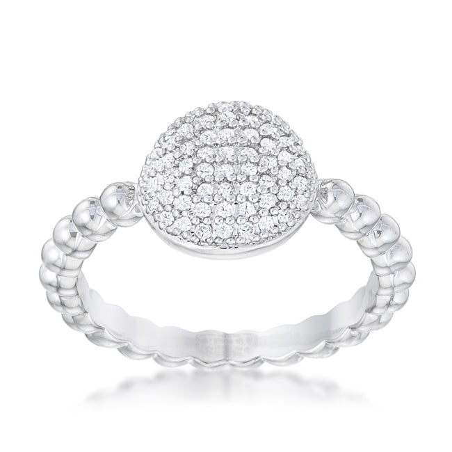 Stunning CZ Rhodium Ring - The Best Accessory
