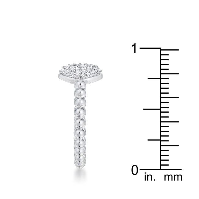 Stunning CZ Rhodium Ring - The Best Accessory