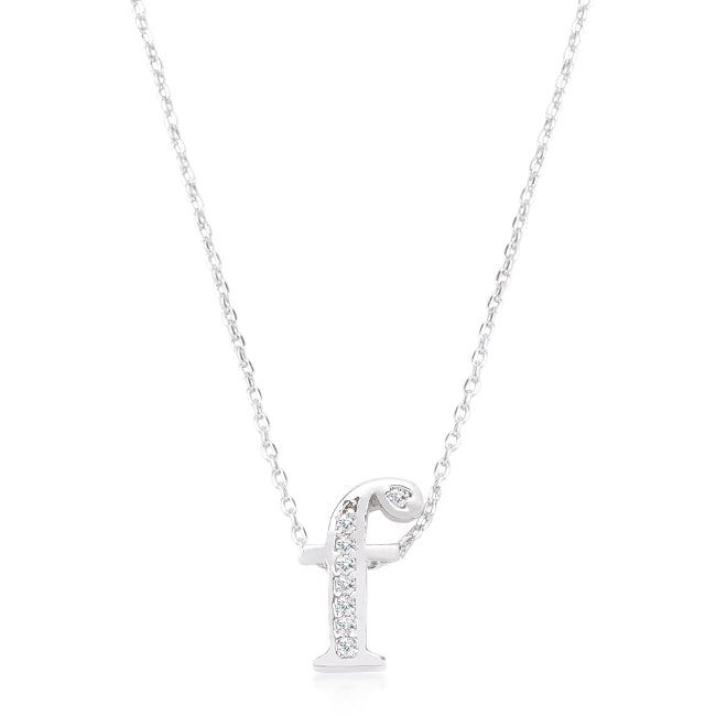 Pave Initial F Pendant - The Best Accessory