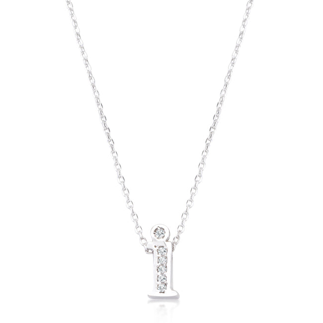 Pave Initial I Pendant - The Best Accessory