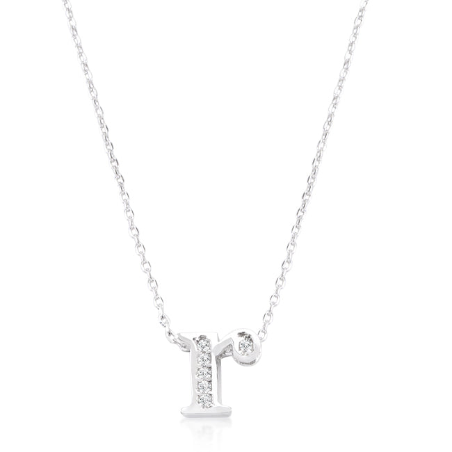 Pave Initial R Pendant - The Best Accessory