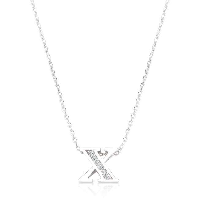 Pave Initial X Pendant - The Best Accessory