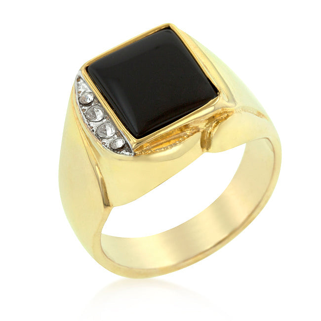 Onyx and Crystal Statement Ring - The Best Accessory