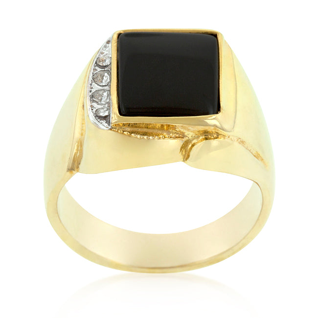 Onyx and Crystal Statement Ring - The Best Accessory