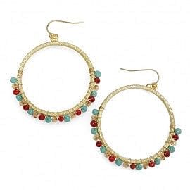 Crystal Wrapped Hoop Earring - The Best Accessory