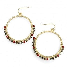 Crystal Wrapped Hoop Earring - The Best Accessory