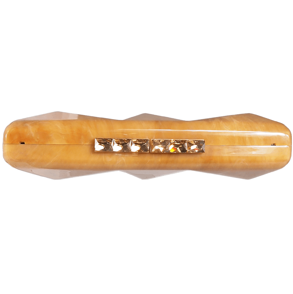 The Best Accessory Minaudière in Alabaster Motif