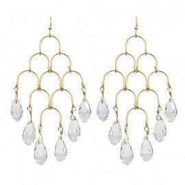 The Best Accessory Clear Teardrop Chandelier Earring