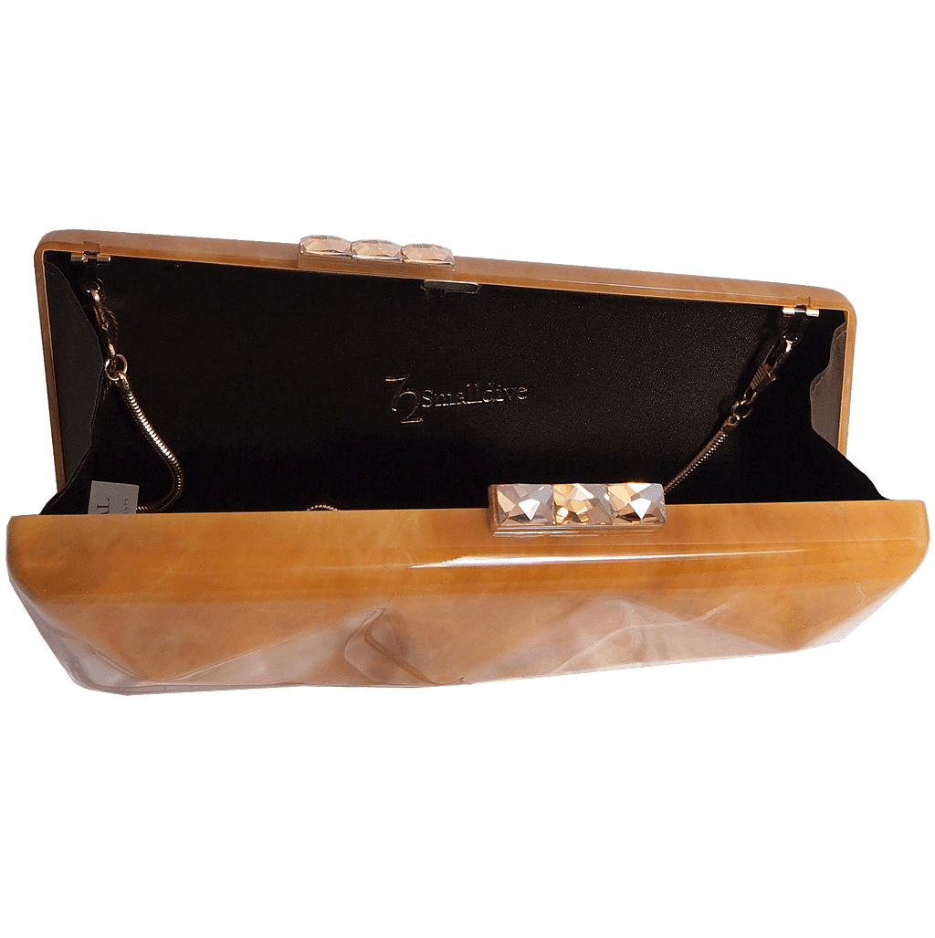 The Best Accessory Minaudière in Alabaster Motif
