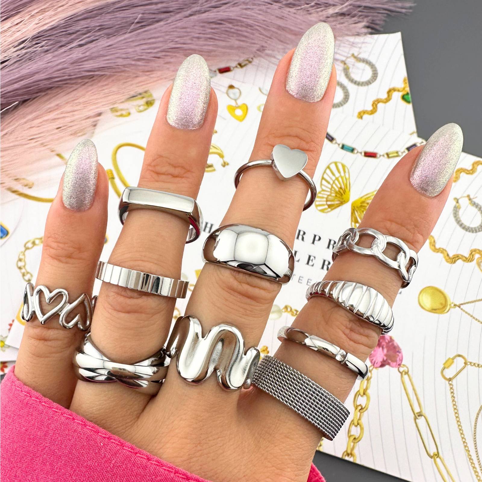 Stainless steel finger ring, Intensity - The Best Accessory