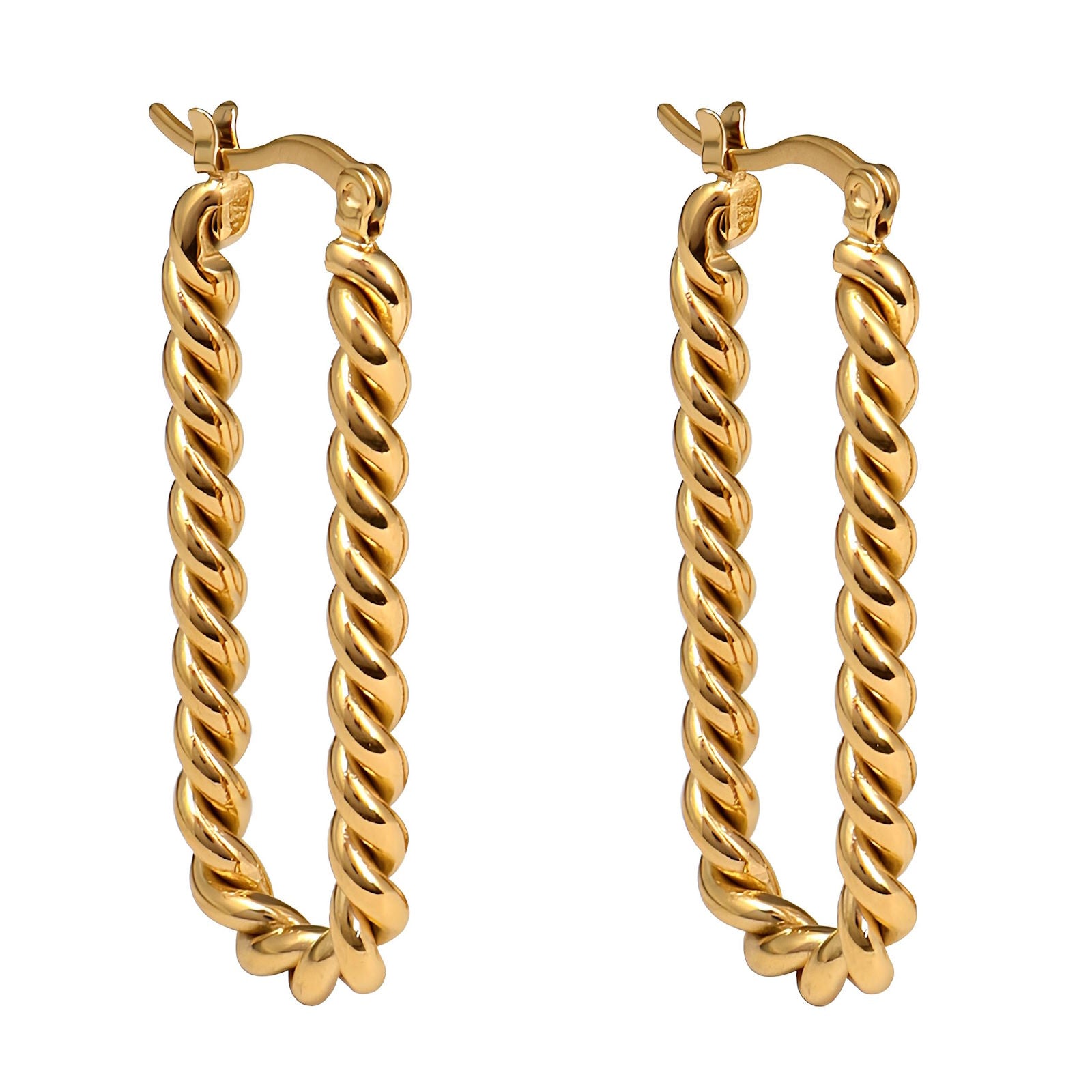 18K Gold Plated Stainless Steel Earrings, Intensity - The Best Accessory