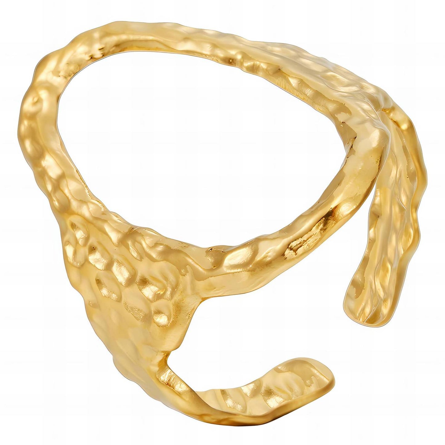18K gold plated Stainless steel finger ring, Intensity - The Best Accessory