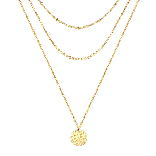 18K gold plated Stainless steel necklace, Intensity - The Best Accessory