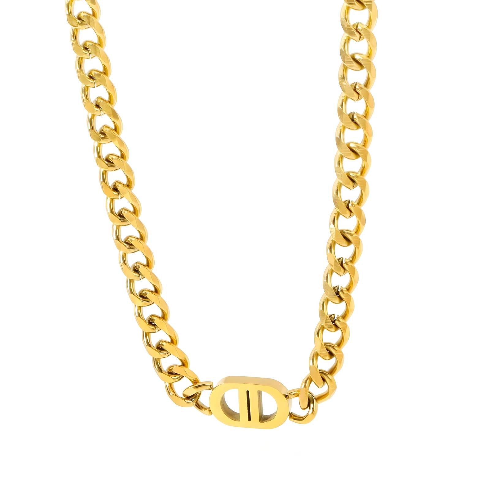 18K gold plated Stainless steel necklace, Intensity - The Best Accessory