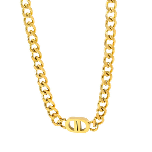 18K gold plated Stainless steel necklace, Intensity - The Best Accessory