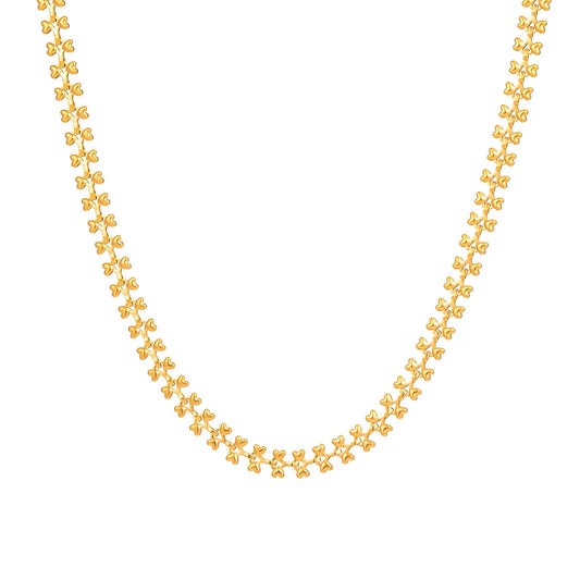 18K gold plated Stainless steel  Hearts necklace, Intensity - The Best Accessory