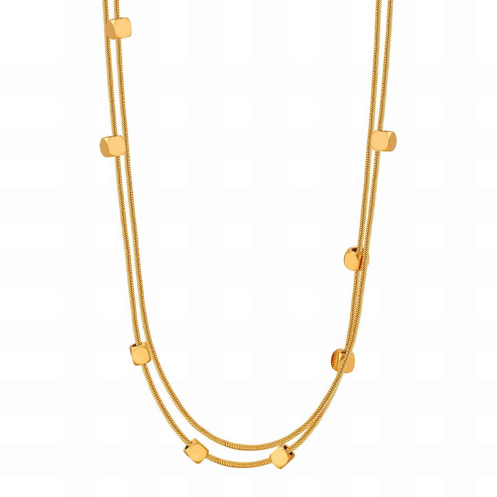 18K gold plated Stainless steel necklace, Intensity - The Best Accessory