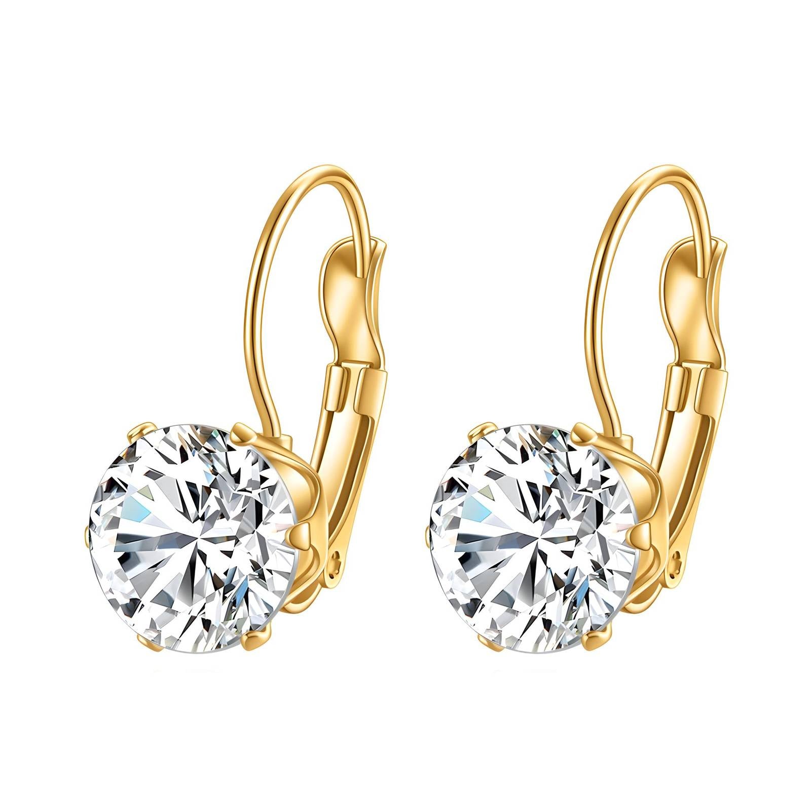 18K Gold Plated Stainless Steel Drop Earrings, Intensity - The Best Accessory