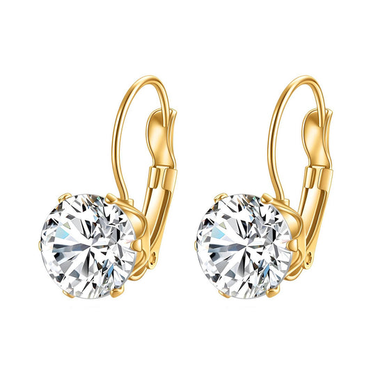 18K Gold Plated Stainless Steel Drop Earrings, Intensity - The Best Accessory
