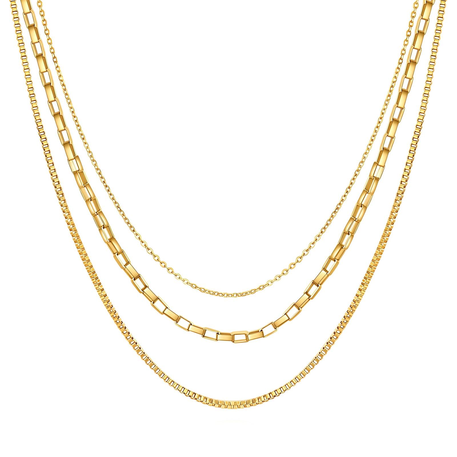 18K gold plated Stainless steel necklace, Intensity - The Best Accessory