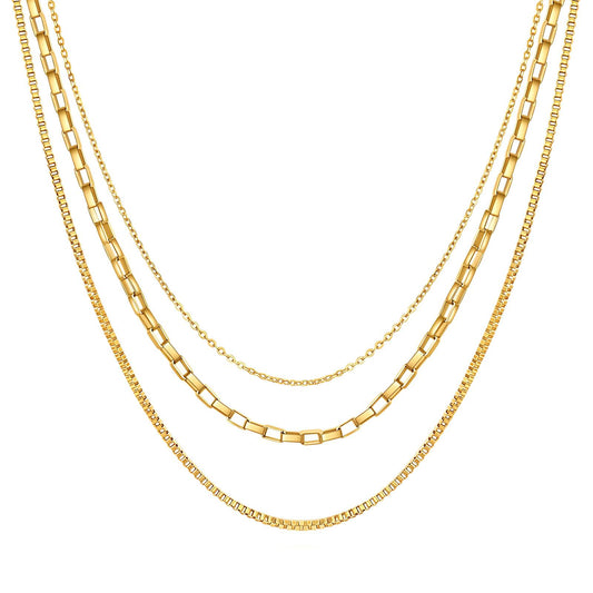 18K gold plated Stainless steel necklace, Intensity - The Best Accessory