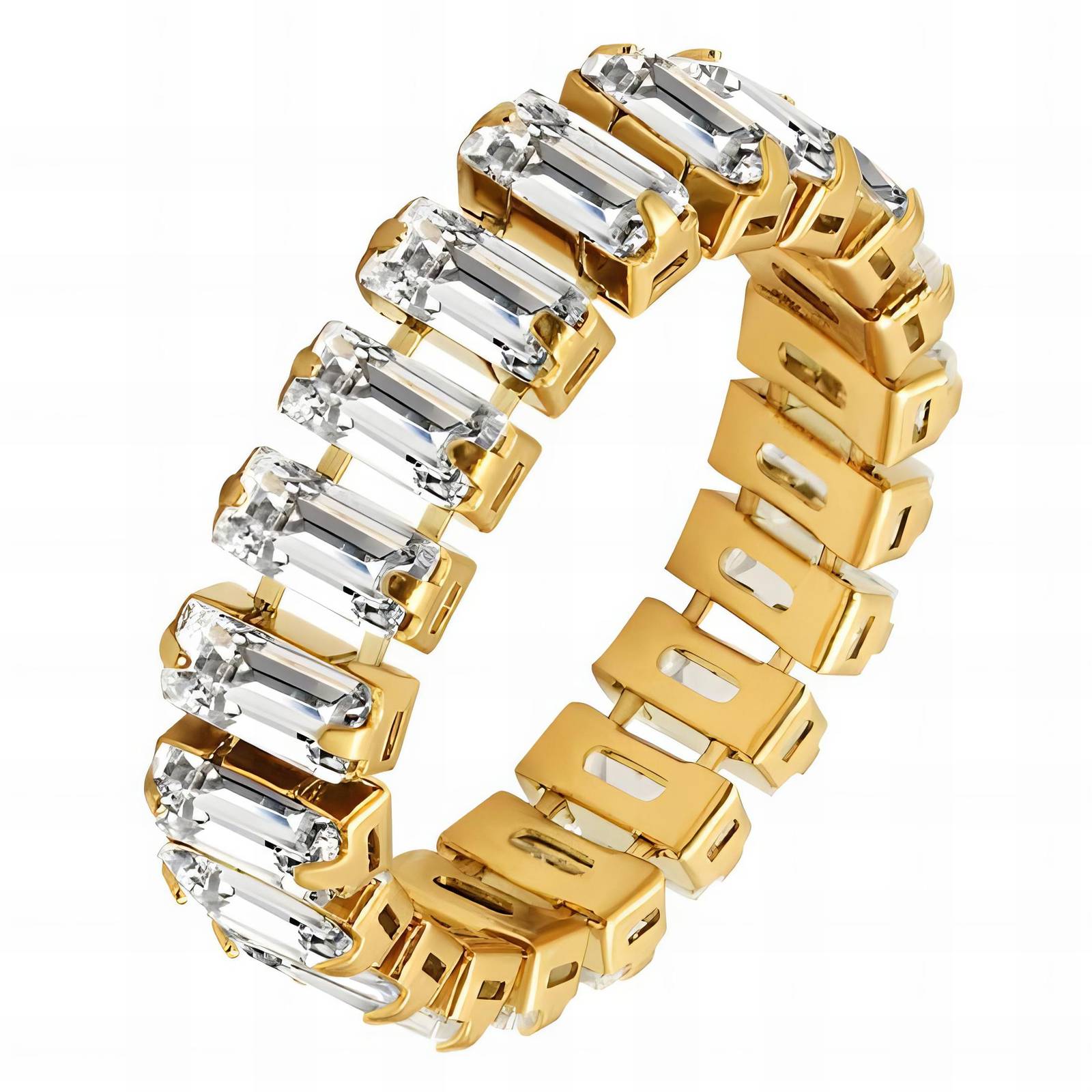18K gold plated Stainless steel finger ring, Intensity - The Best Accessory