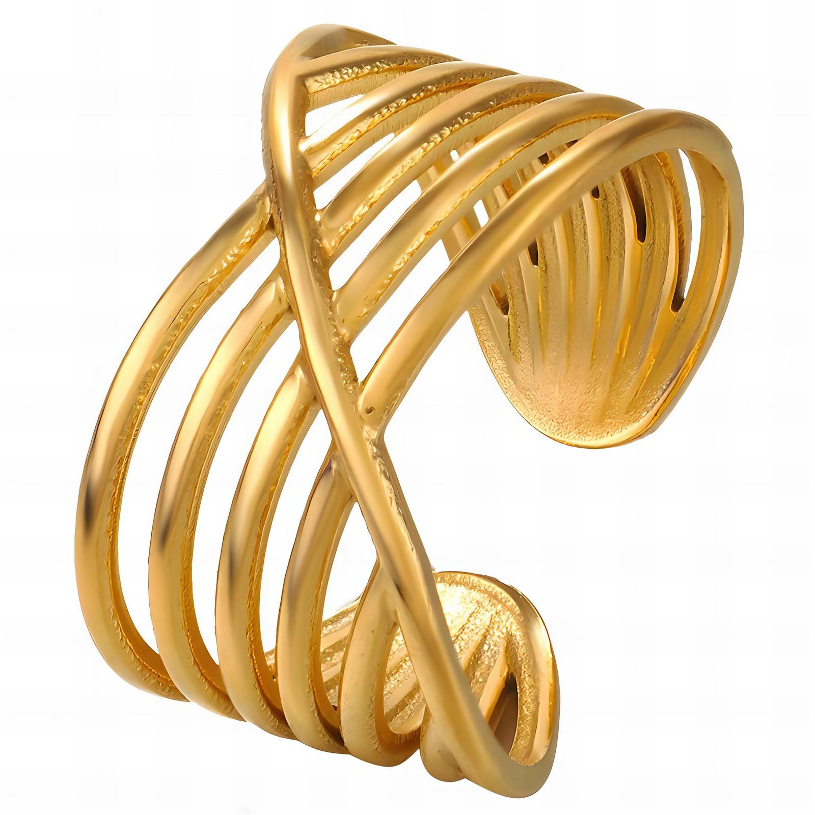 18K gold plated Stainless steel finger ring, Intensity - The Best Accessory