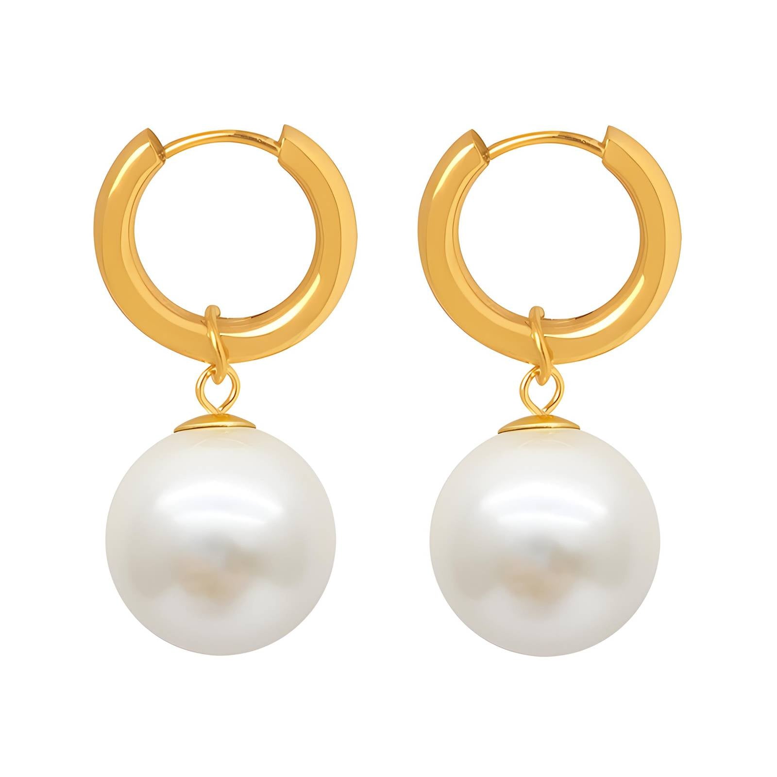 18K Gold Plated Stainless Steel Drop Earrings, Intensity - The Best Accessory