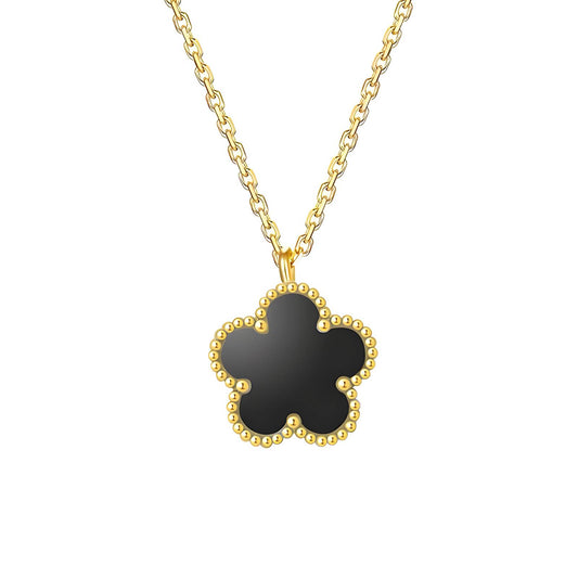 18K gold plated Stainless steel  Flower necklace, Intensity - The Best Accessory