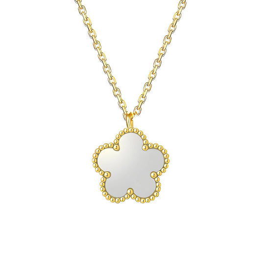 18K gold plated Stainless steel  Flower necklace, Intensity - The Best Accessory