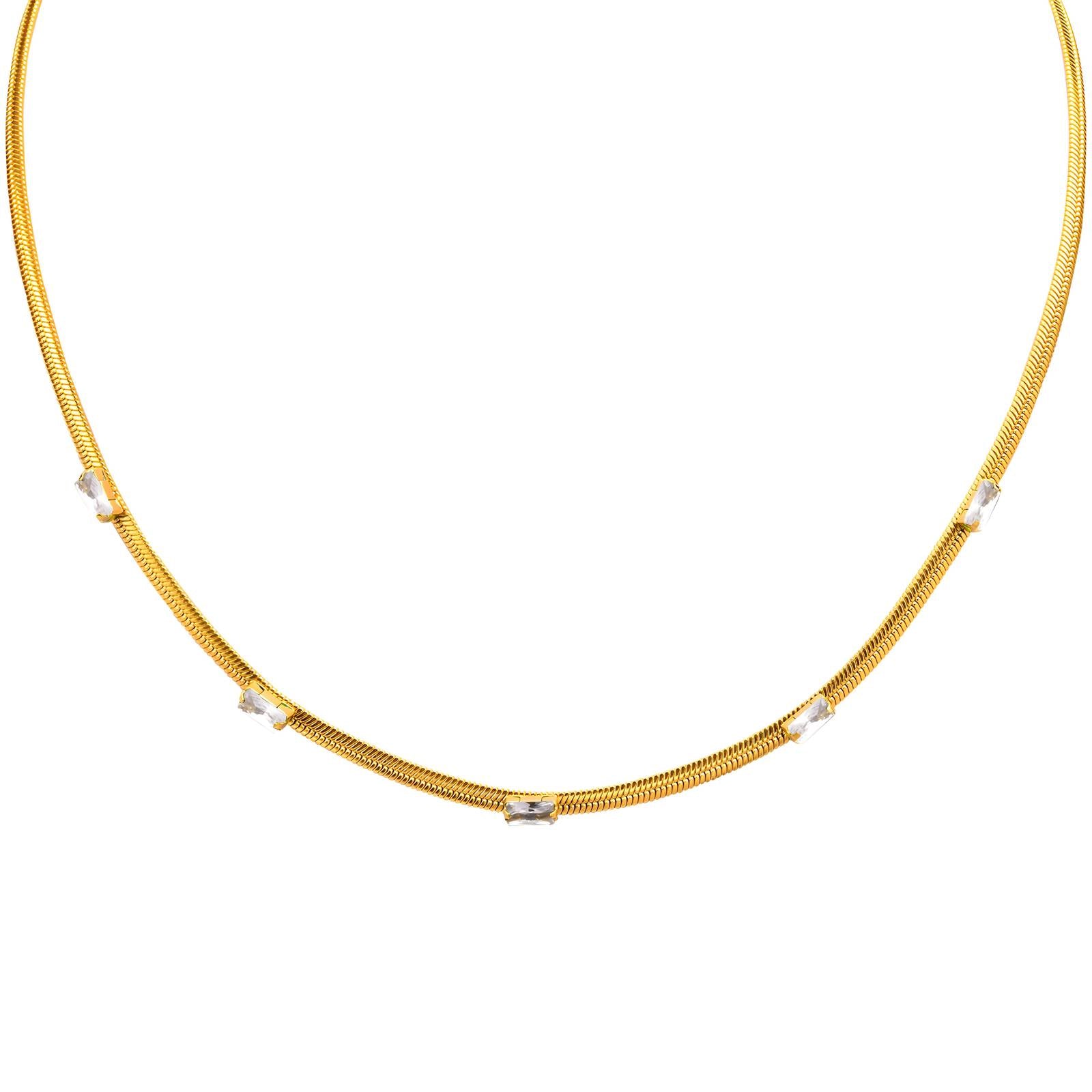 18K gold plated Stainless steel necklace, Intensity - The Best Accessory
