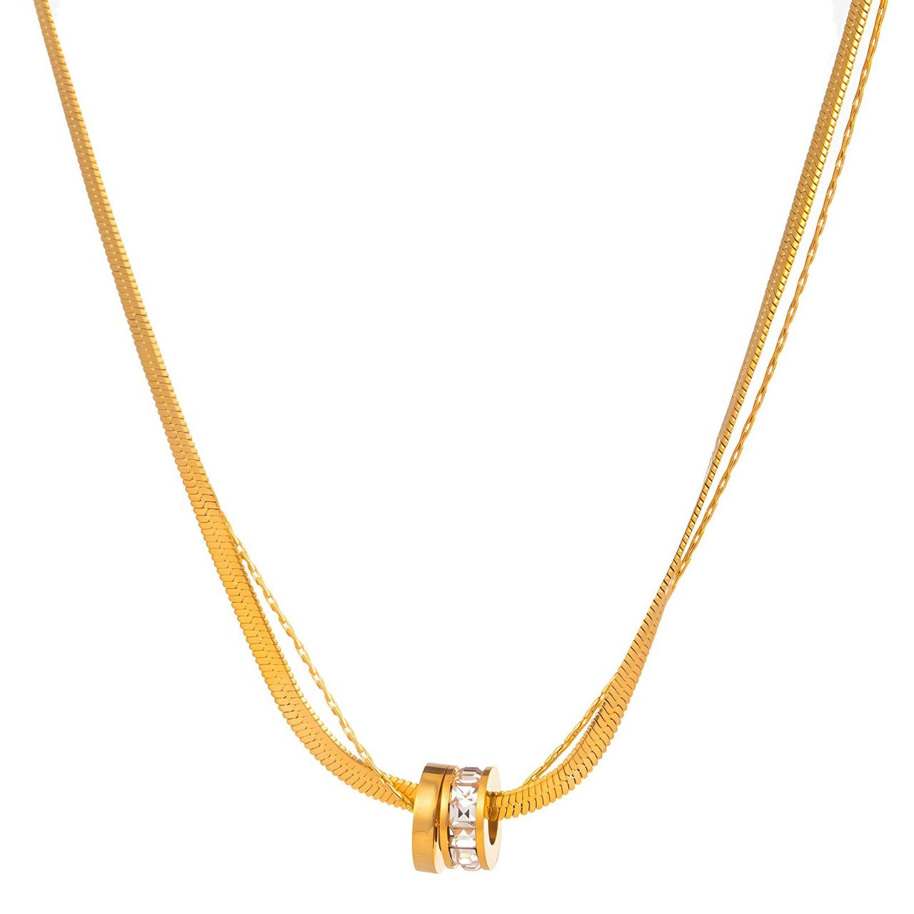 18K gold plated Stainless steel necklace, Intensity - The Best Accessory
