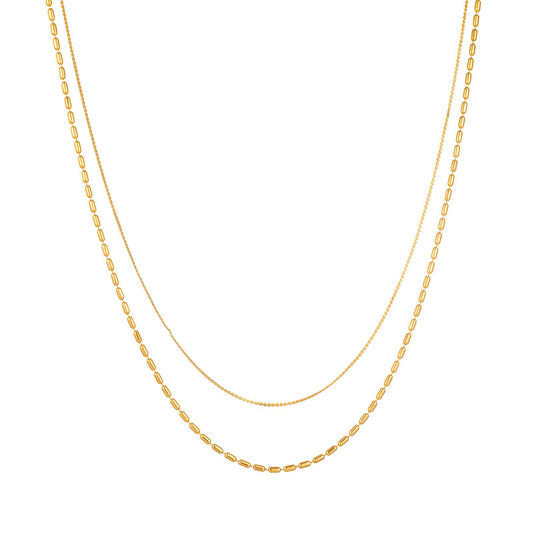 18K gold plated Stainless steel necklace, Intensity - The Best Accessory