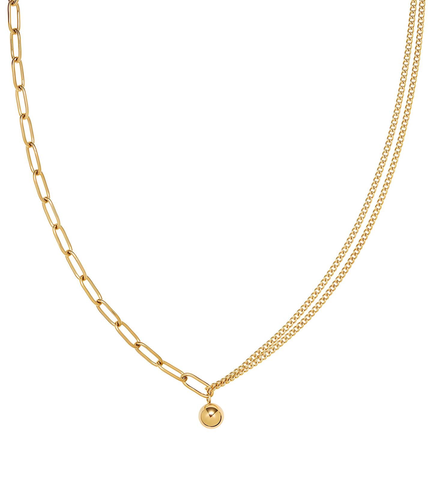 18K gold plated Stainless steel necklace, Intensity - The Best Accessory