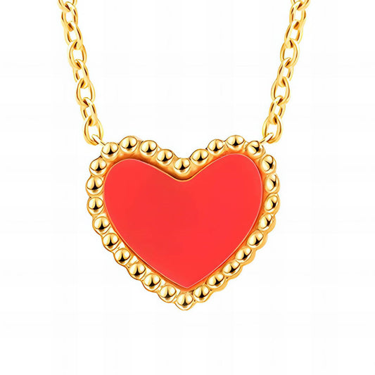 18K gold plated Stainless steel  Hearts necklace, Intensity - The Best Accessory