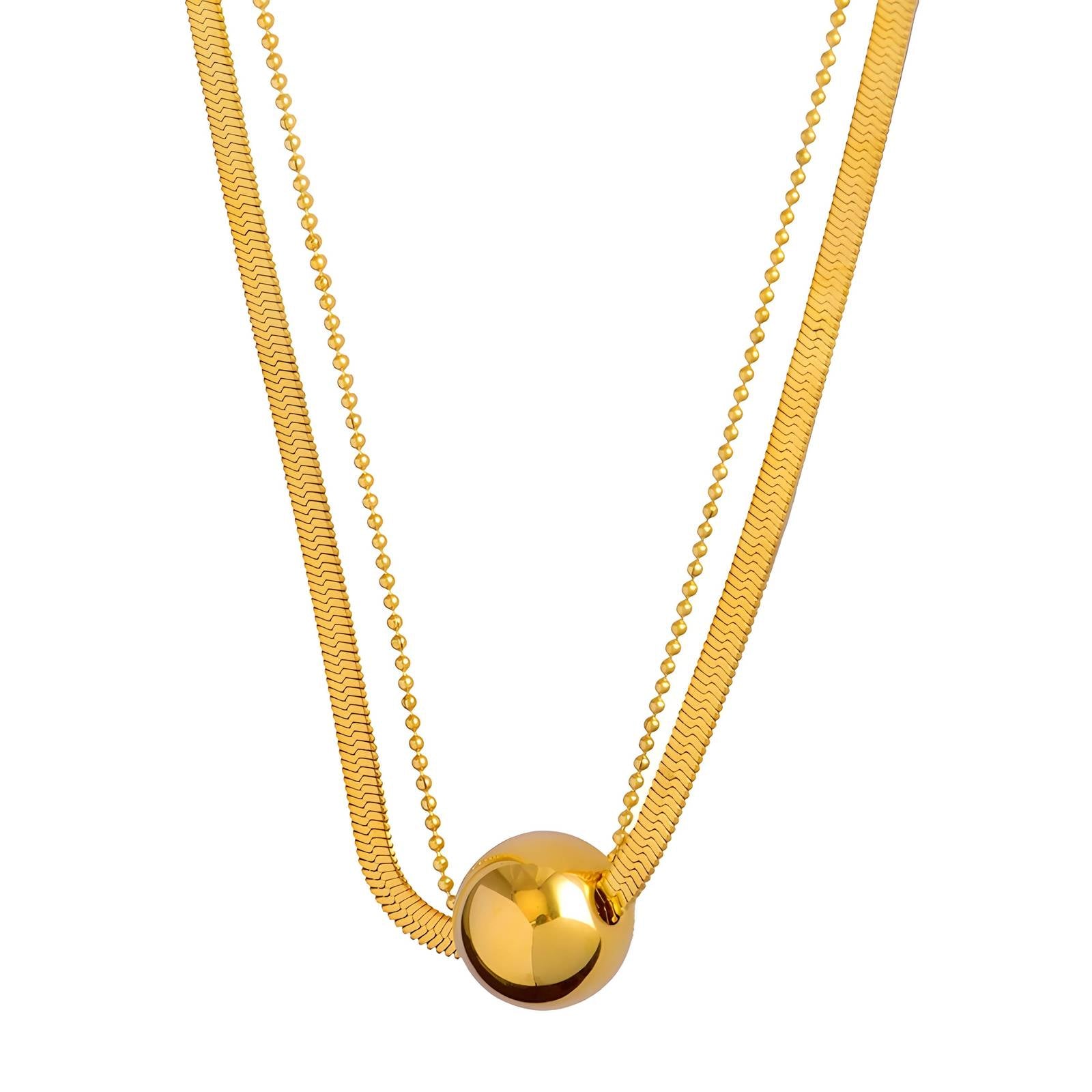 18K gold plated Stainless steel necklace, Intensity - The Best Accessory