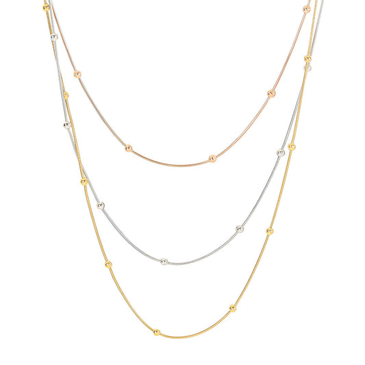18K gold plated Stainless steel necklace, Intensity - The Best Accessory