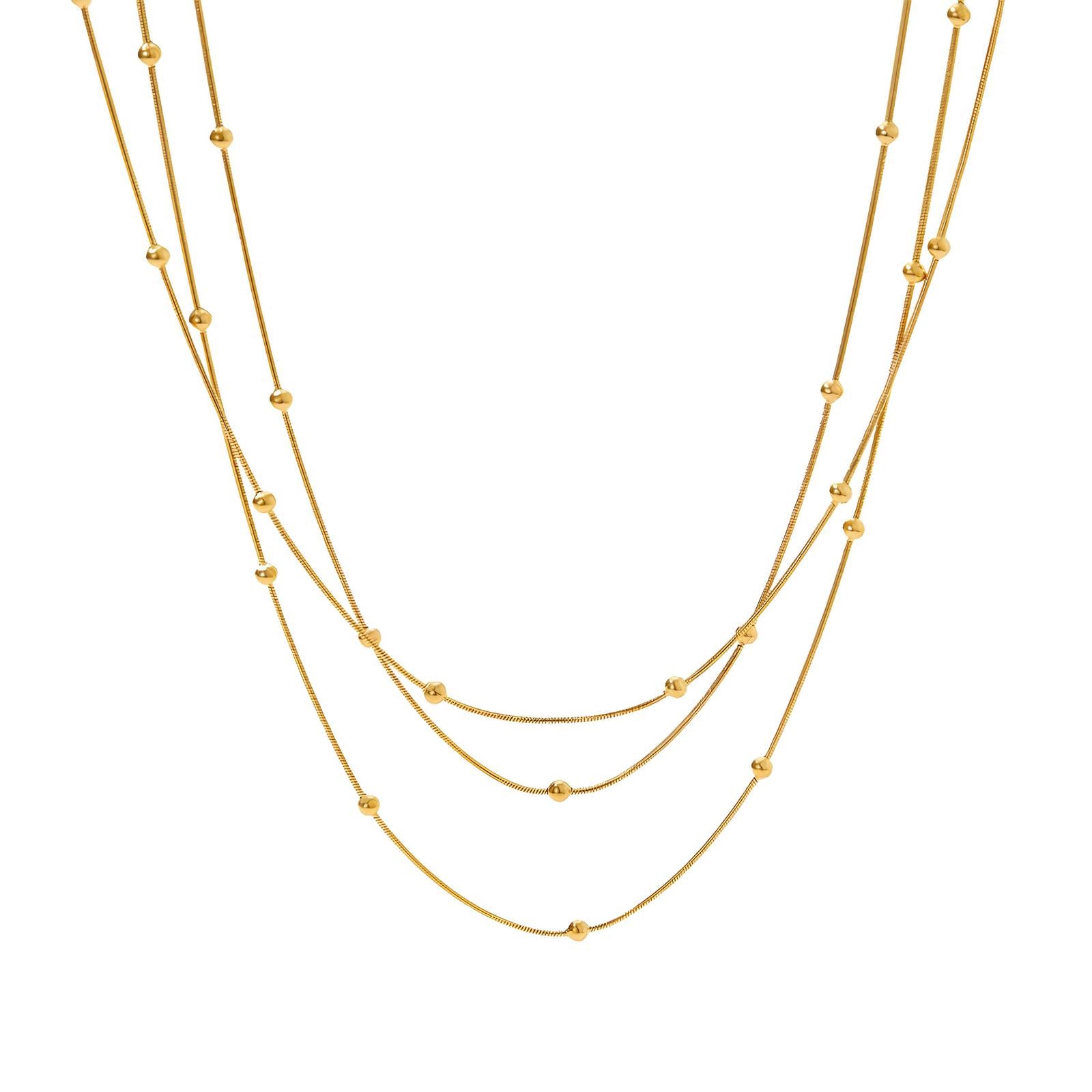 18K gold plated Stainless steel necklace, Intensity - The Best Accessory