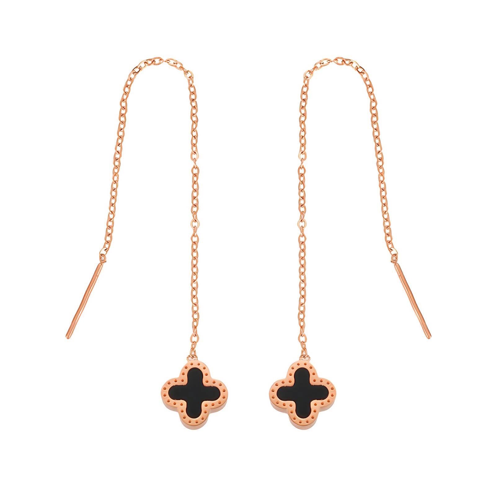 18K Gold Plated Stainless Steel Drop Earrings, Intensity - The Best Accessory