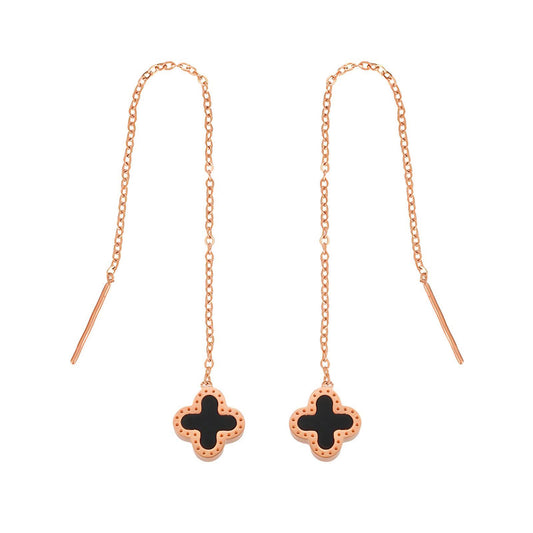 18K Gold Plated Stainless Steel Drop Earrings, Intensity - The Best Accessory