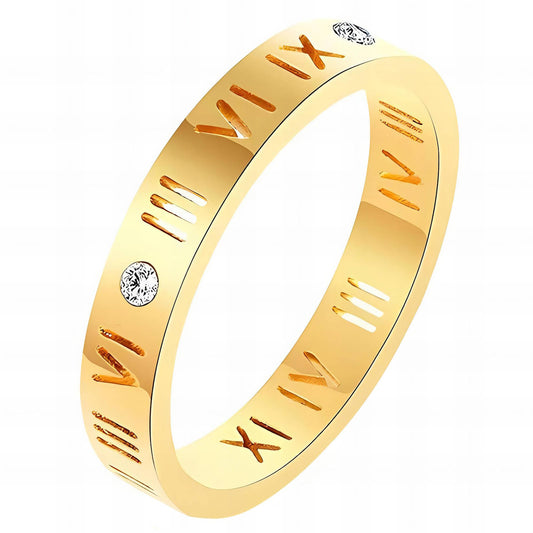 18K gold plated Stainless steel finger ring, Intensity - The Best Accessory