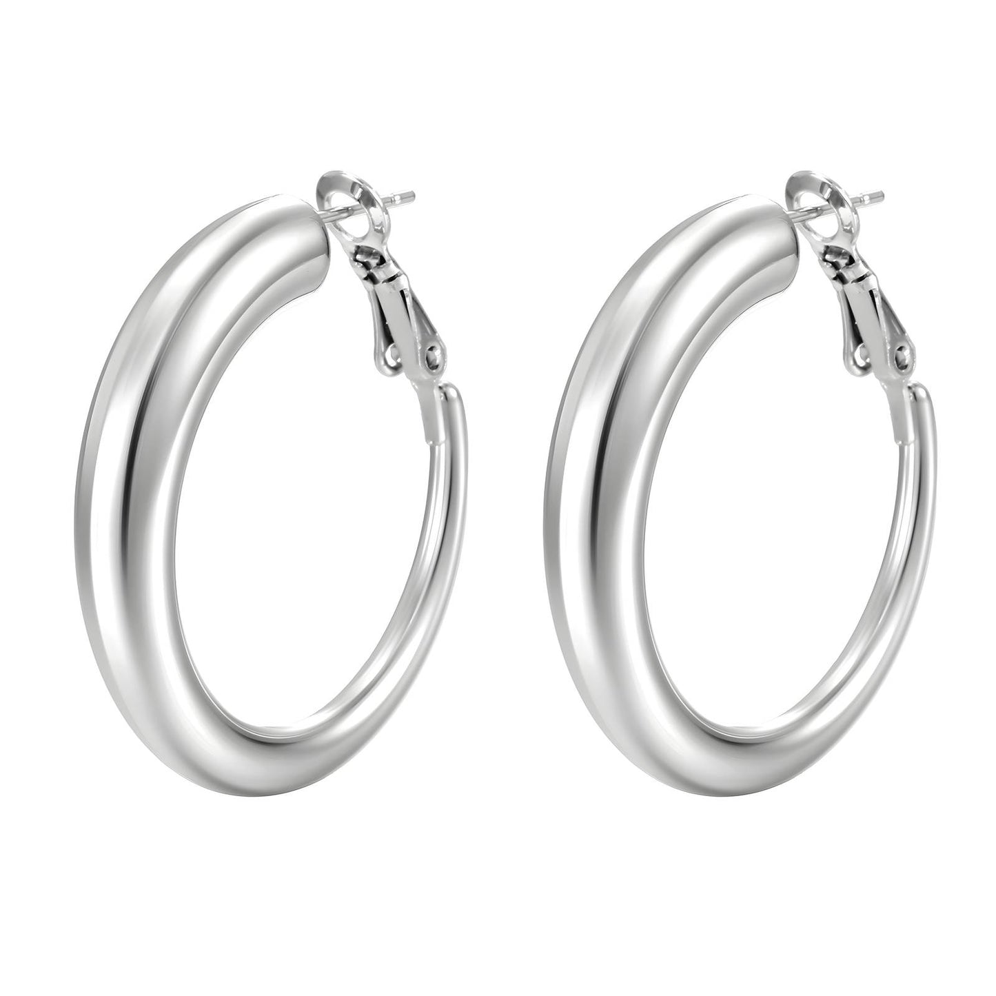 18K Gold Plated Stainless Steel Hoop Earrings, Intensity - The Best Accessory