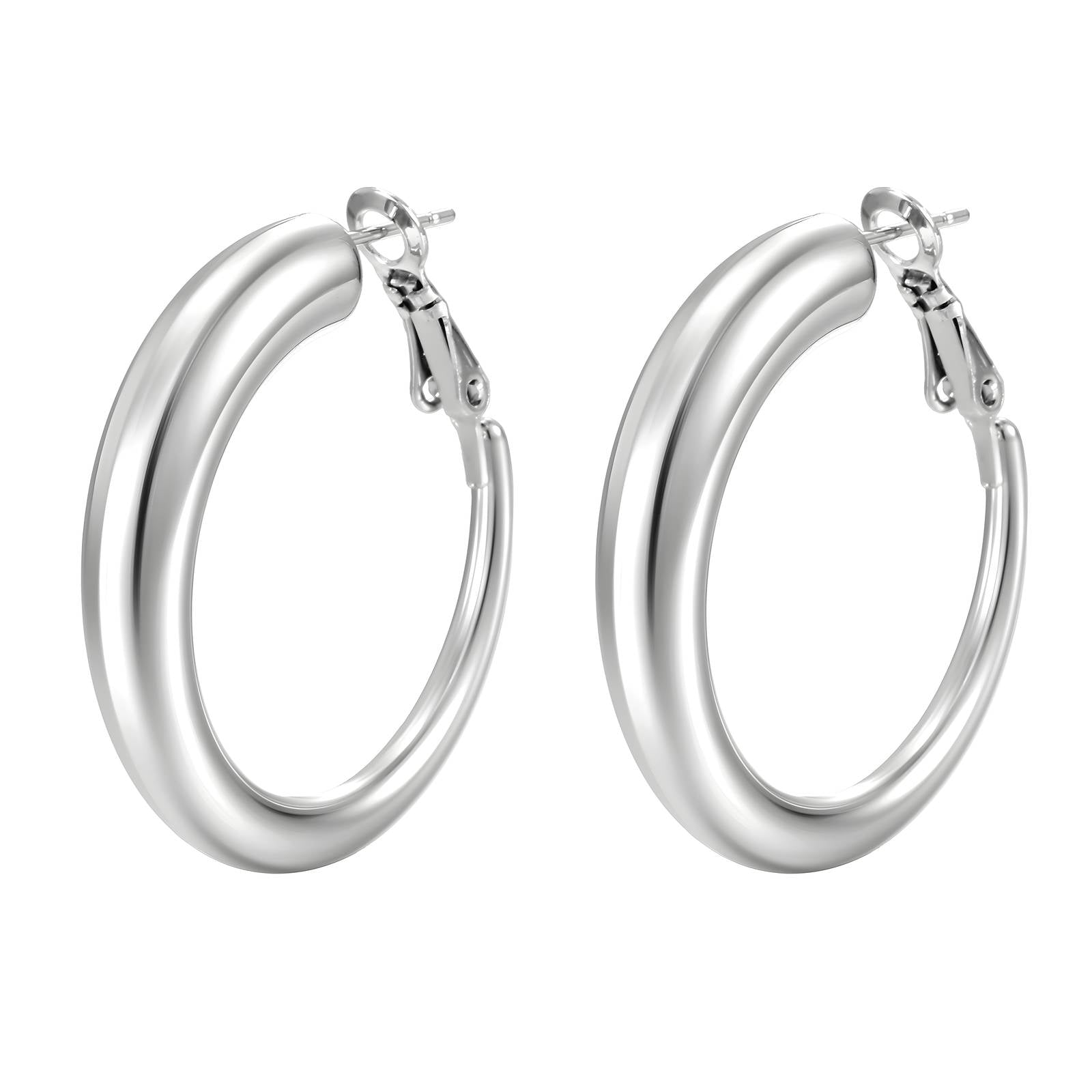 18K Gold Plated Stainless Steel Hoop Earrings, Intensity - The Best Accessory