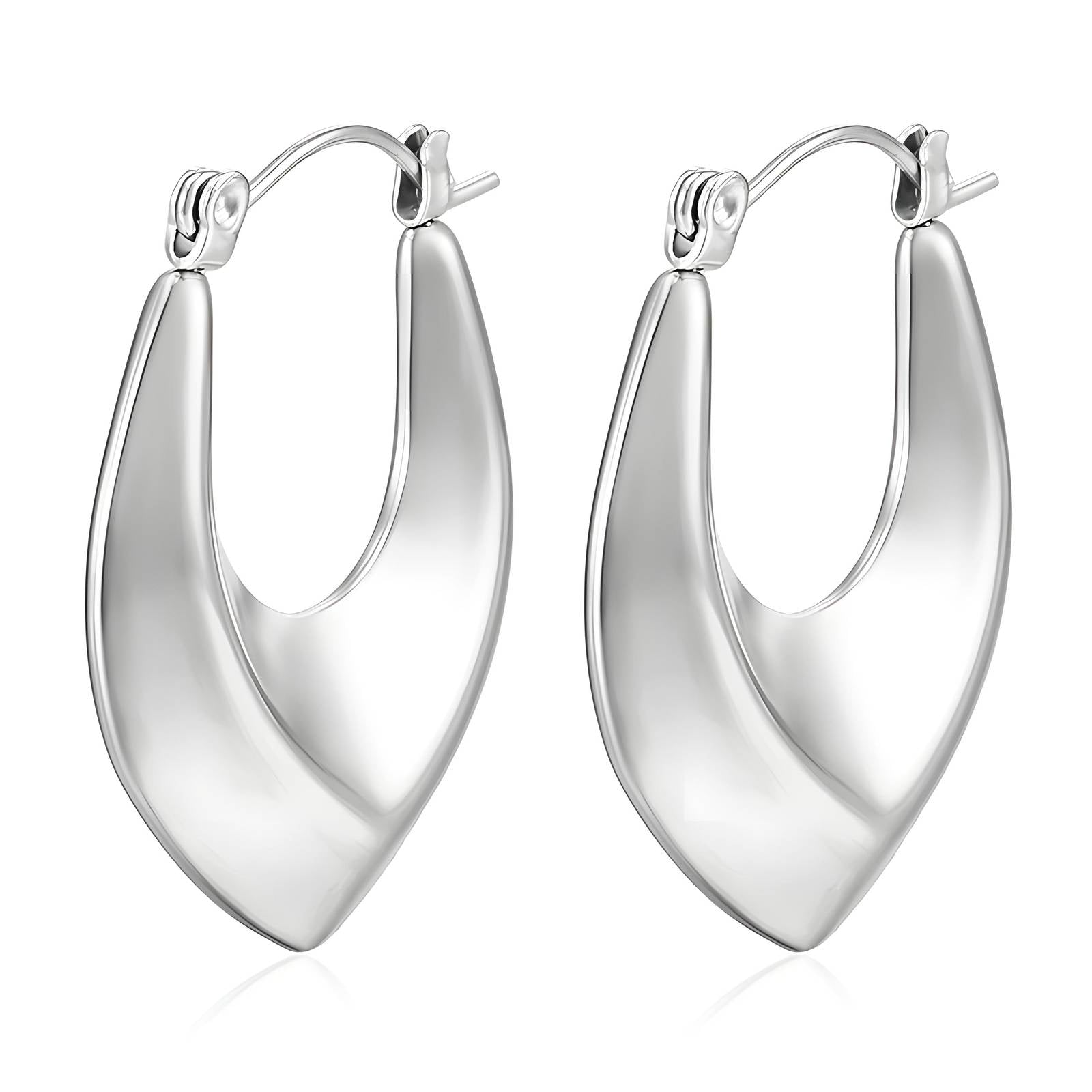 Stainless Steel Hoop  Earrings, Intensity - The Best Accessory