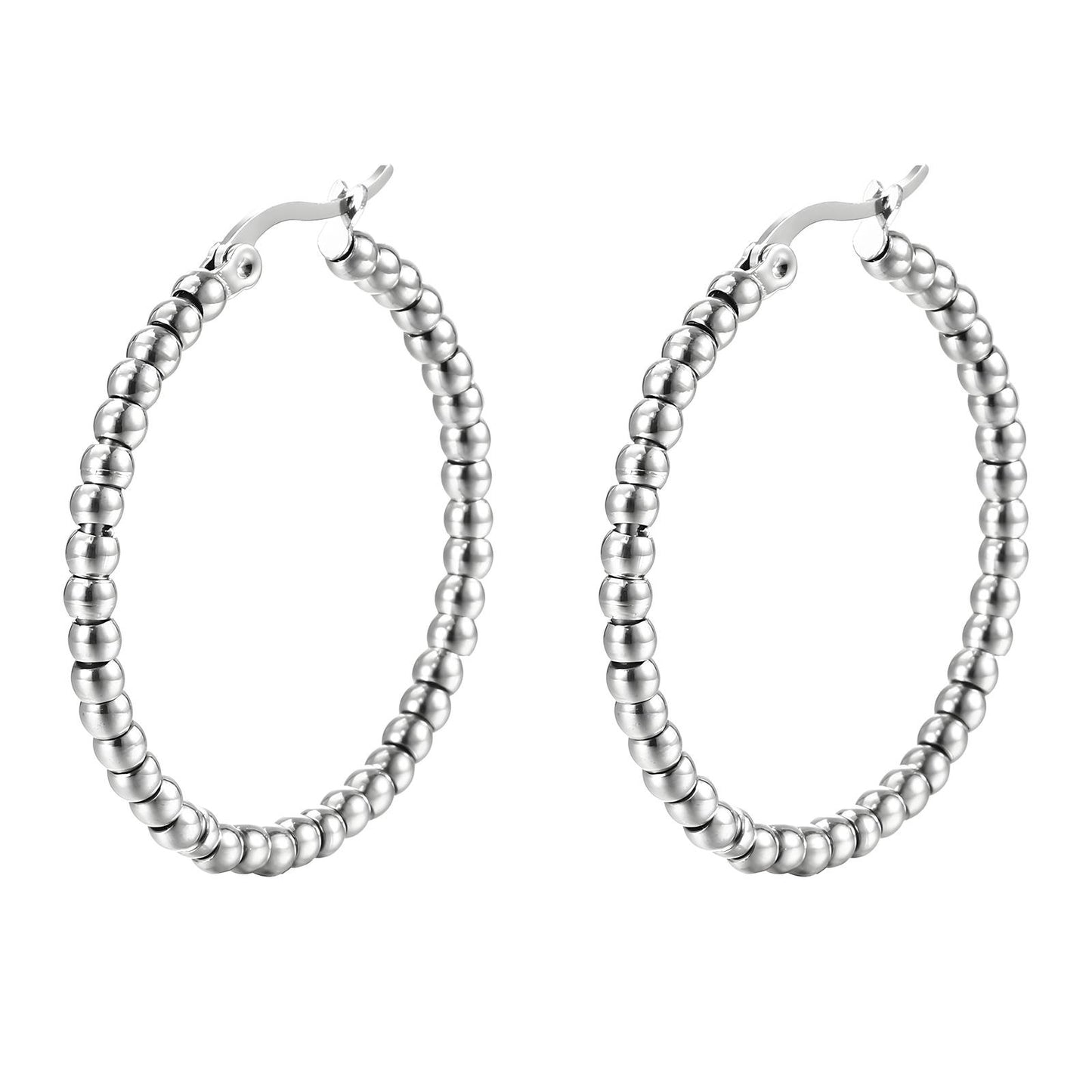 Stainless Steel Hoop  Earrings, Intensity - The Best Accessory