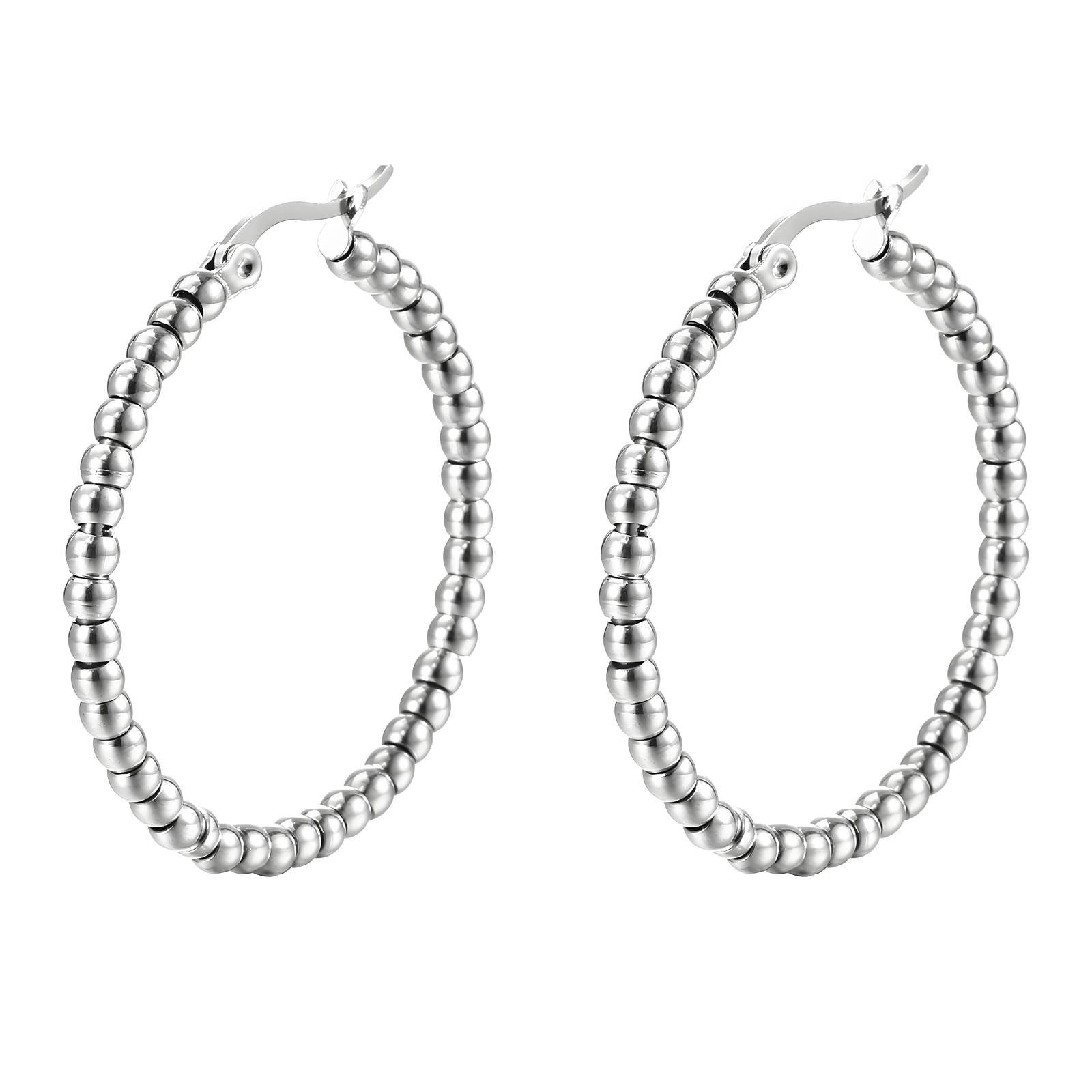 Stainless Steel Hoop  Earrings, Intensity - The Best Accessory