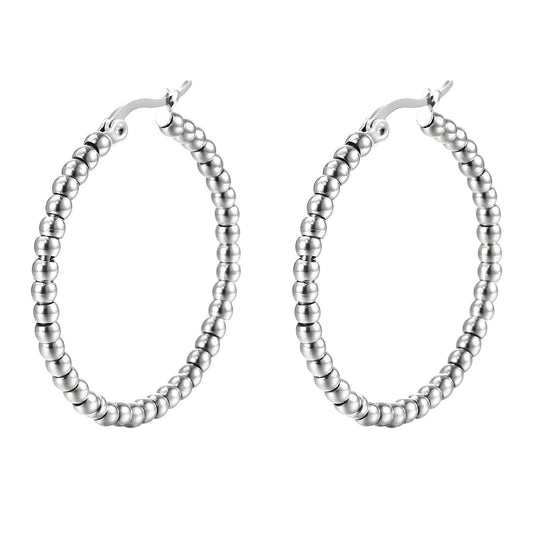Stainless Steel Hoop  Earrings, Intensity - The Best Accessory