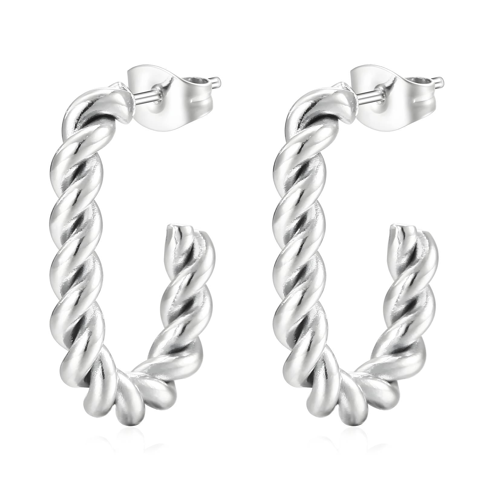 Stainless Steel Hoop  Earrings, Intensity - The Best Accessory