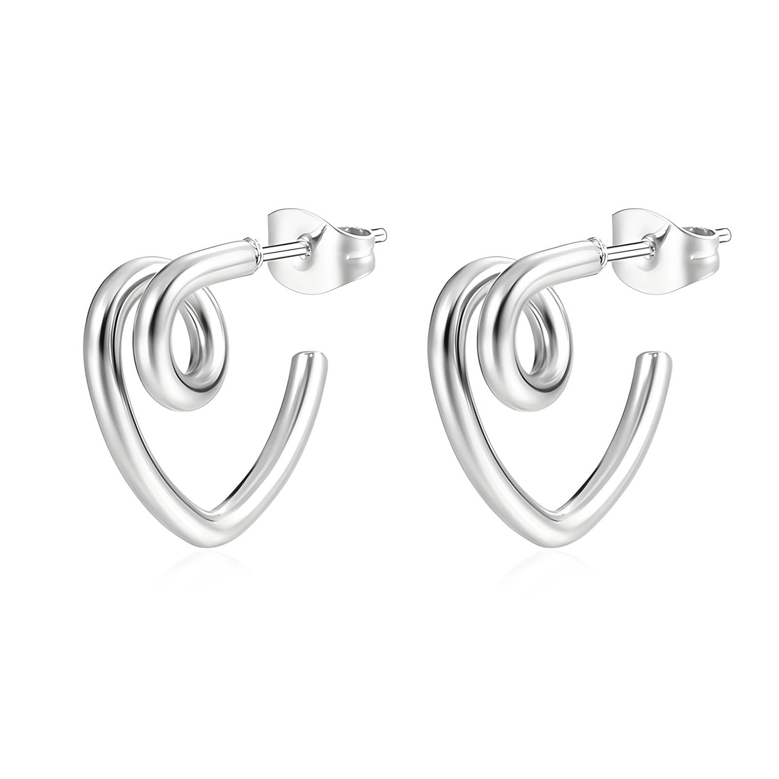 Stainless Steel Hoop  Earrings, Intensity - The Best Accessory